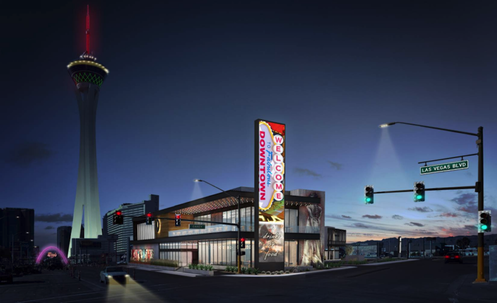 Details Surface For '1700 Vegas,' Mixed-Use Set To Rise at Former Site of Vickie's Diner - Rendering 1